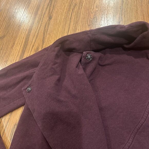 Lululemon Thats a Wrap Sweater Jacket Womens 6 Maroon Heathered Bordeaux Drama - Picture 8 of 10